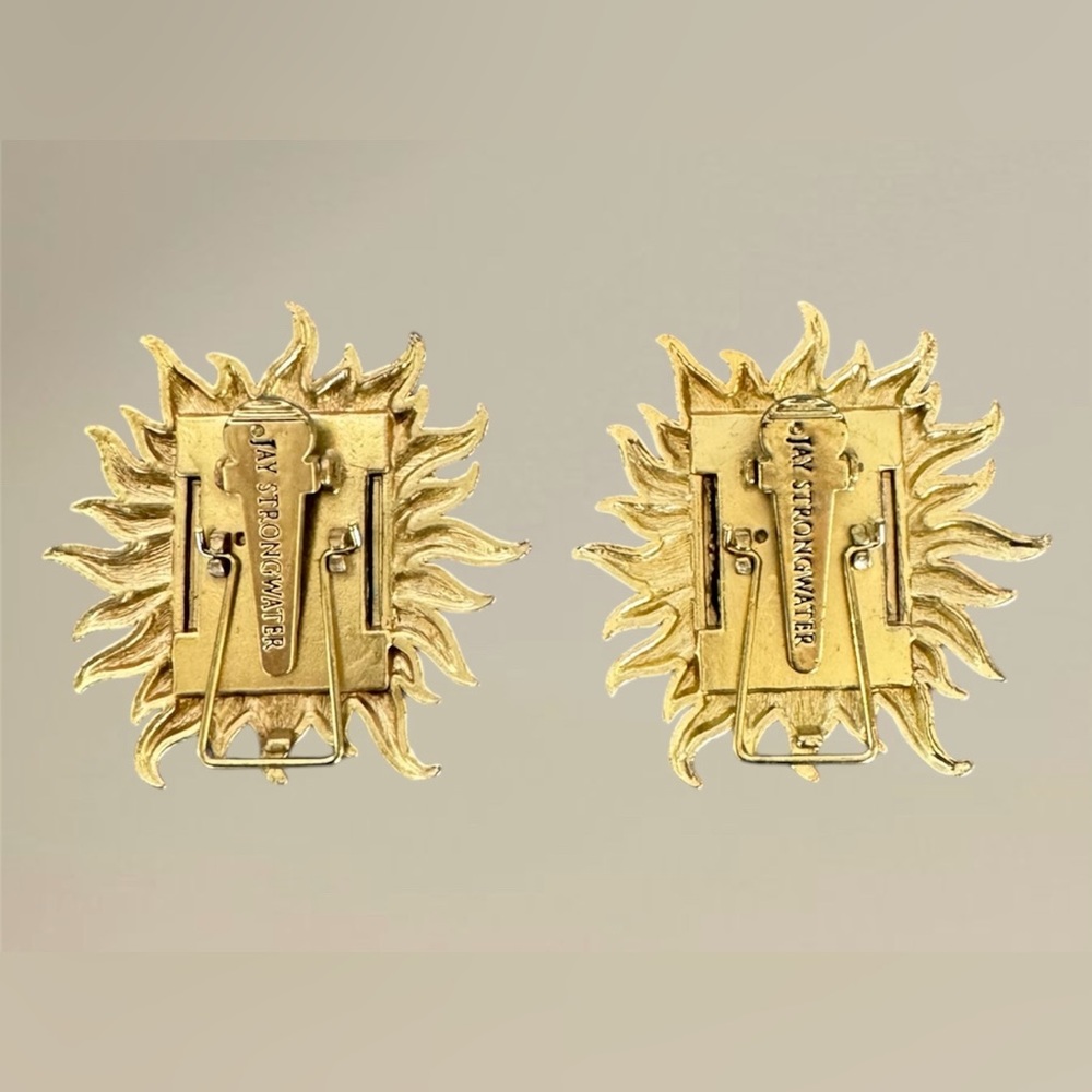🛍️SALE🛍️Jay Strongwater Neiman Marcus Mini Sunburst w/ Crystals Photo Frames SET - Picture 4 of 6